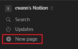 Create a New Page